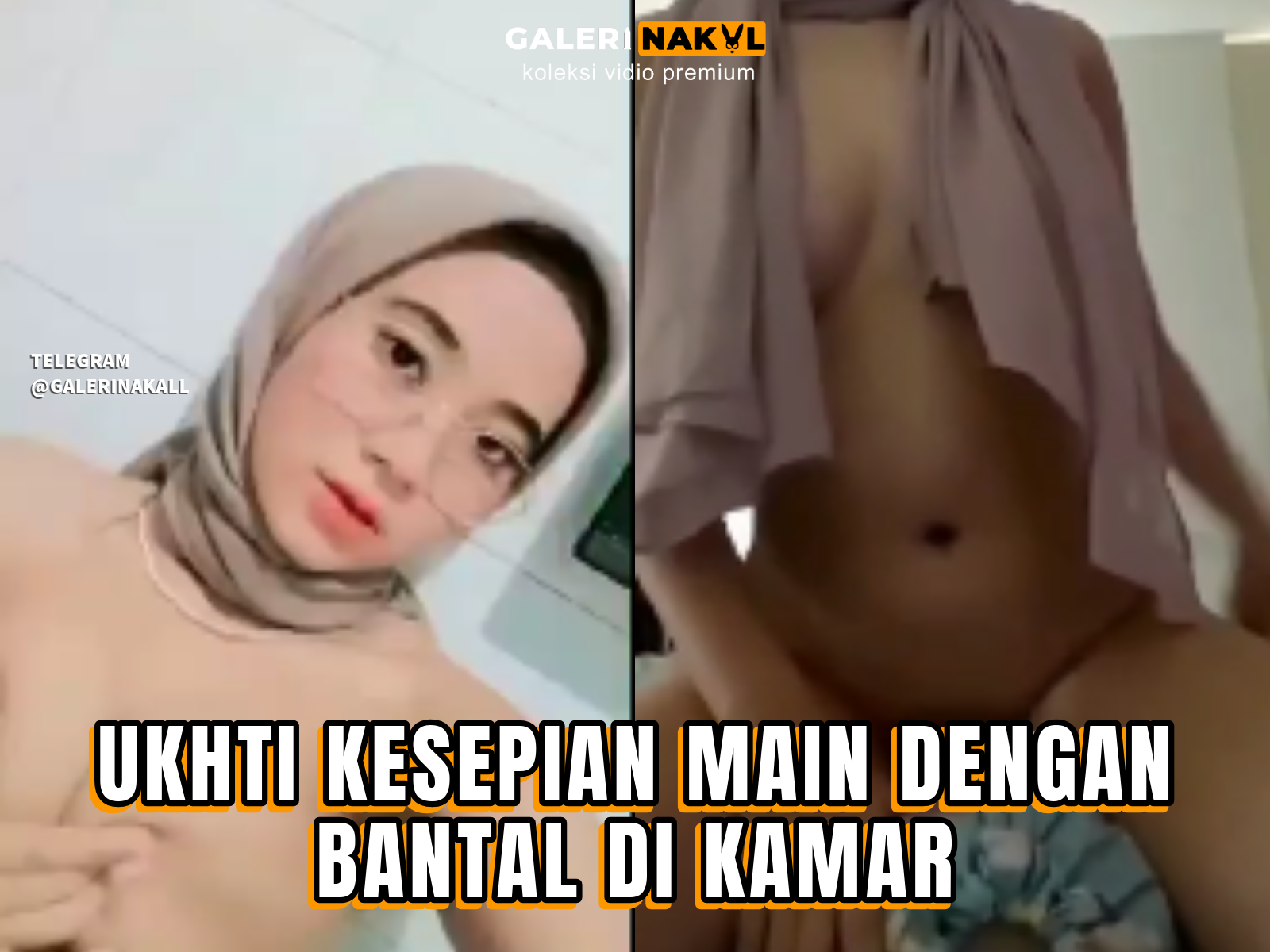 UKHTI KESEPIAN MAIN DENGAN BANTAL DI KAMAR